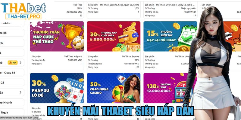 Khuyến mãi THABET siêu hấp dẫn 